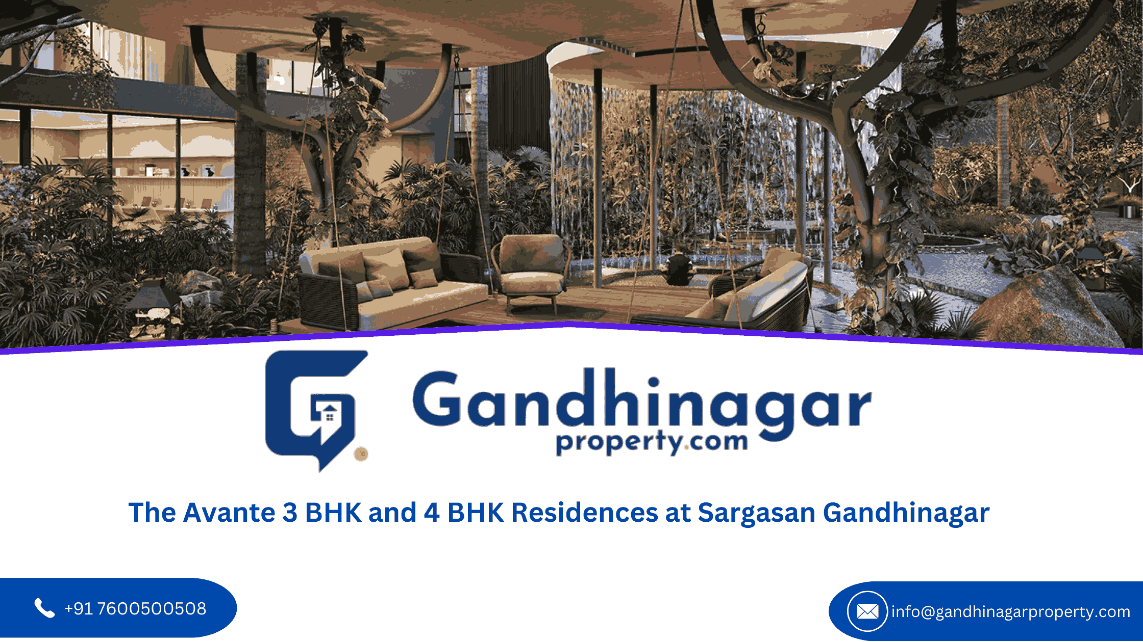 The Avante 3 BHK and 4 BHK Residences at Sargasan Gandhinagar
