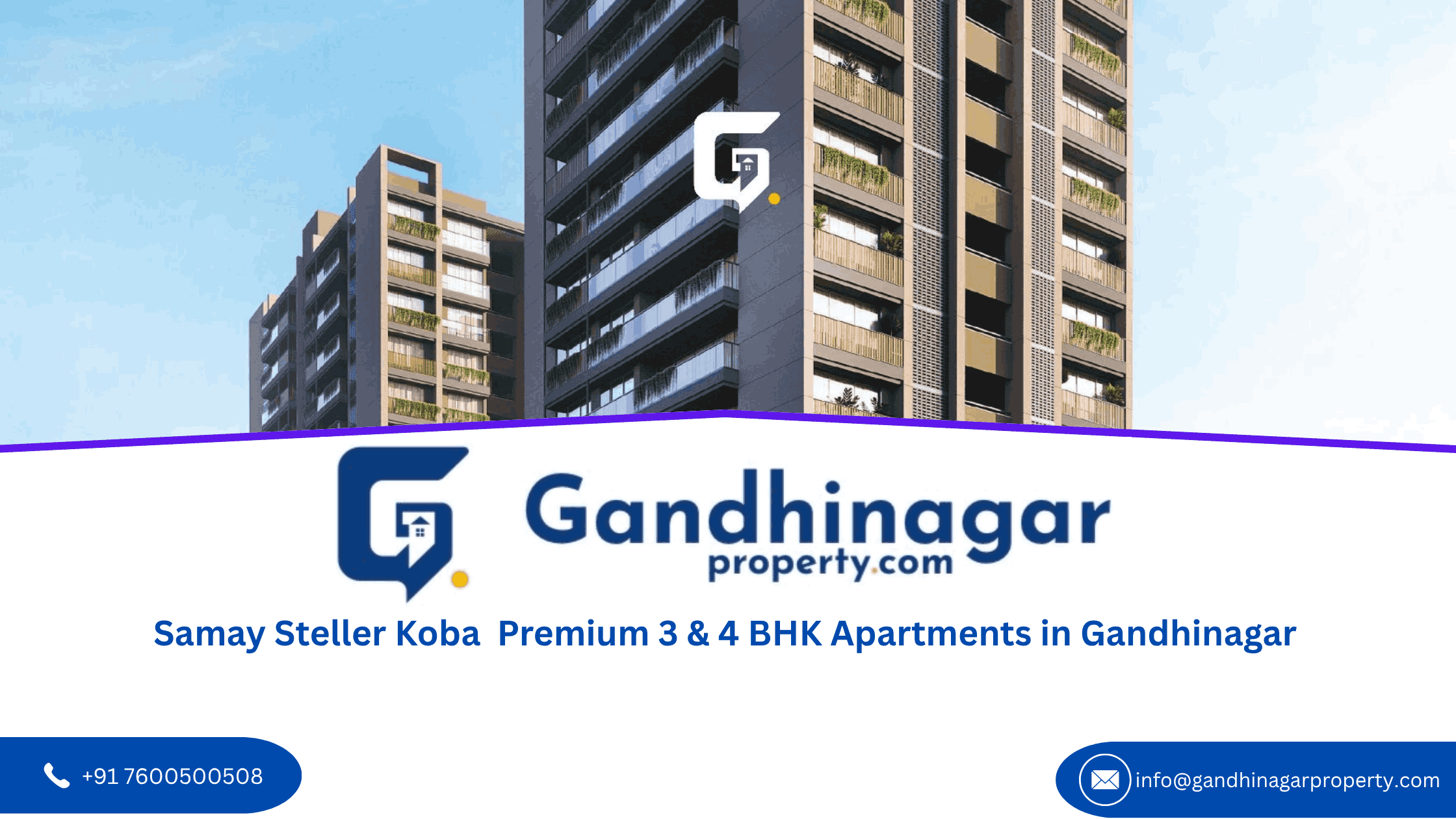 Samay Steller Koba Premium 3 & 4 BHK Apartments in Gandhinagar