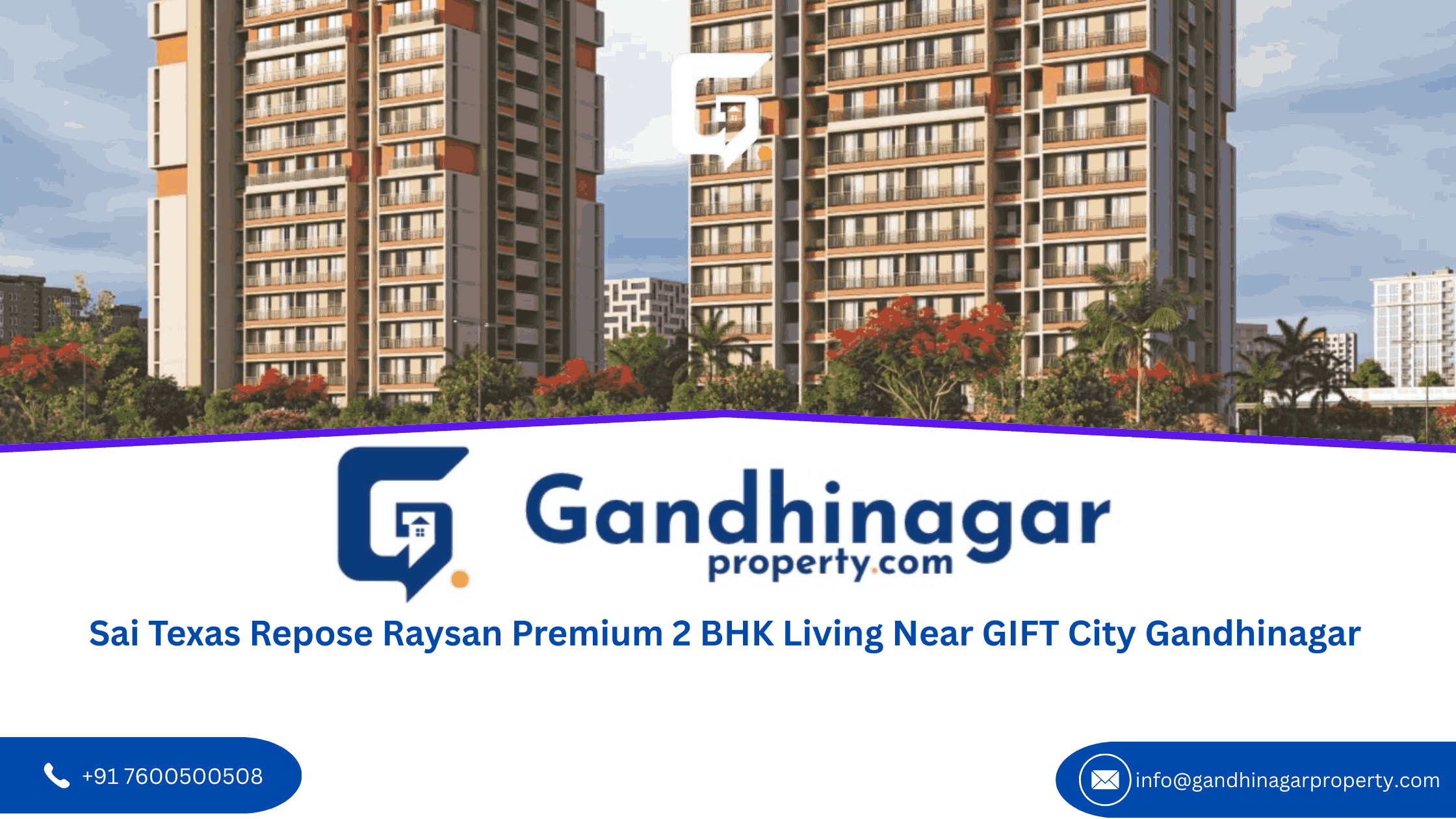 Sai Texas Repose Raysan Premium 2 BHK Living Near GIFT City Gandhinagar Sai Texas Repose Raysan Premium 2 BHK Living Near GIFT City Gandhinagar