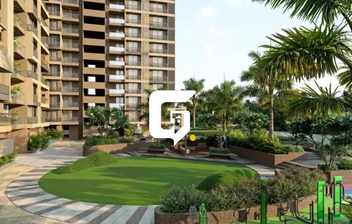 Pramukh Pearl building garden area